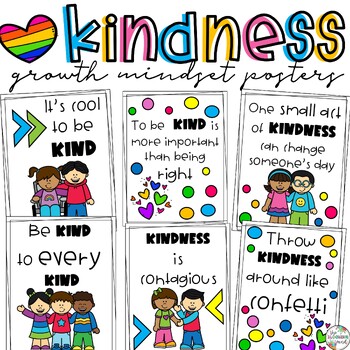 Kindness Posters by The Blooming Mind | Teachers Pay Teachers