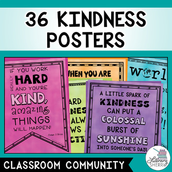 Kindness Posters: 36 Posters for Bulletin Boards, Decor, Classroom ...
