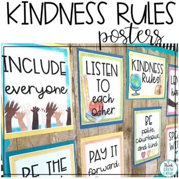 Preview of Kindness Posters Classroom Bulletin Board Random Acts of Kindness Week