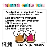 Kindness Posters | FREEBIE | Partner Cards Theme | Classro