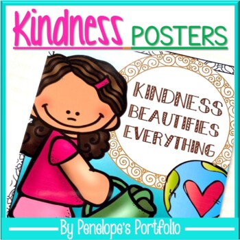 Kindness Posters in Color and Black / White - Be Kind - Coloring