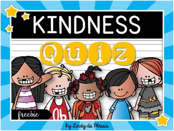 Preview of Kindness PowerPoint Quiz for Character Education