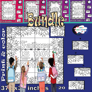 Preview of Kindness Project Collaborative Poster Choose to Be Kind Bundle