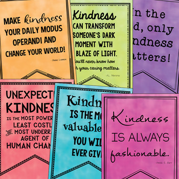 KINDNESS POSTERS Class Decor, Character Education, Bulletin Boards