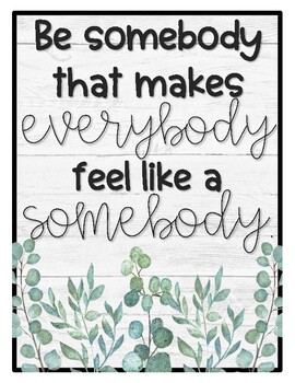 Kindness Quotes Farmhouse Themed Posters Classroom Decor | TpT