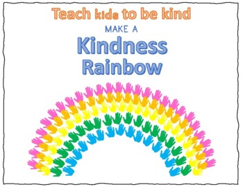 Preview of Kindness Rainbow : activity to teach kindness for kids to be kind!