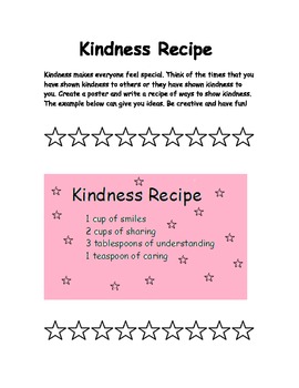 Preview of Kindness Recipe