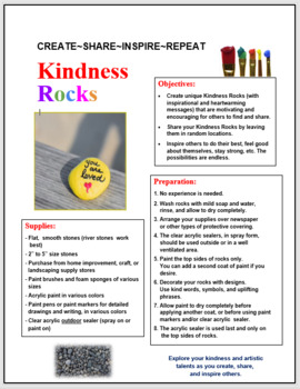 Preview of Kindness Rocks - Because Kindness is Contagious!