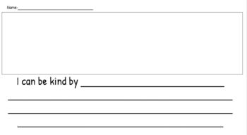 Preview of Kindness Sentence Starter