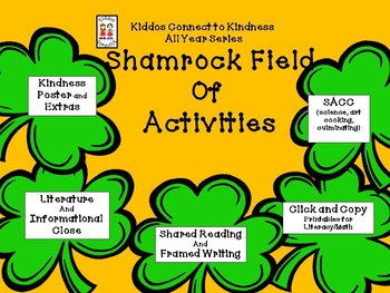 Preview of Kindness-Shamrock Field of Activities - Kiddos Connect All-Year Kindness