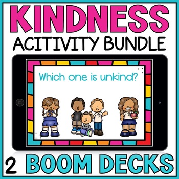 Preview of Kindness Social Skills Boom Cards - Friendship and Social Emotional Learning