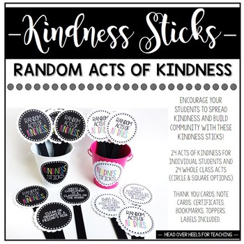 Preview of Kindness Sticks: Random Acts of Kindness