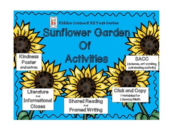Preview of Kindness--Sunflower Garden of Activities - Kiddos Connect to Kindness All -Year