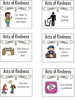 Kindness Task Cards by Amanda Kendrick | TPT