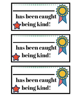 kindness tickets by leah glasbrenner teachers pay teachers