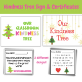 Kindness Tree- Sign & Certificate