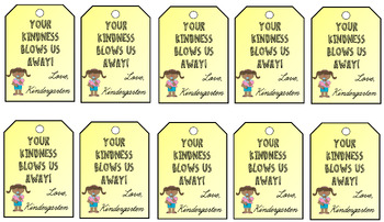 Preview of Kindness / Valentines Day gift tags ( fully customizable )