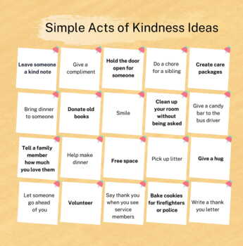 Kindness Worksheet by Alicia Ortego | TPT