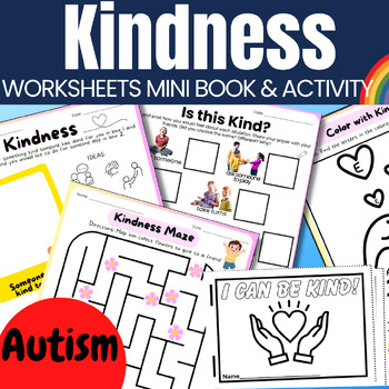 Preview of Kindness Worksheets & Activities for Autism Social Skills
