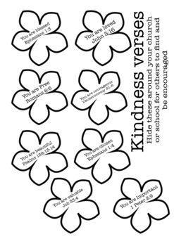 Preview of Kindness flowers