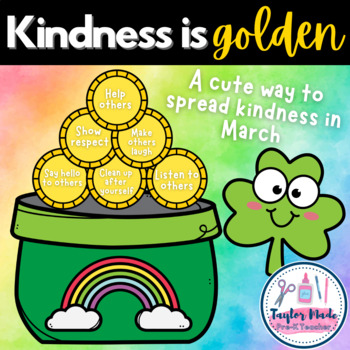 Preview of Kindness is Golden - Craft - March Craft - St. Patrick's Day