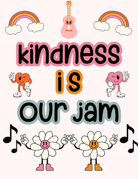 Preview of Kindness is Our Jam Bulletin Board // Music Classroom, General Classroom