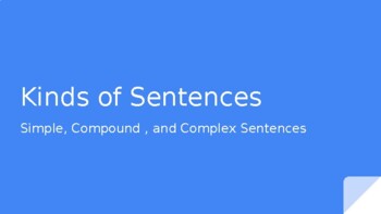 Preview of Kinds Of Sentences