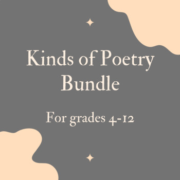 Preview of Kinds of Poetry Bundle