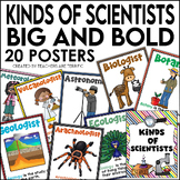Kinds of Scientists Posters Big and Bold Decor