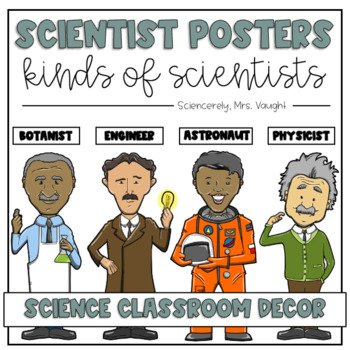 Preview of Kinds of Scientists Posters / Different Types of Scientists List / Decor