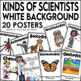 Kinds of Scientists Posters featuring White Backgrounds
