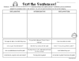Kinds of Sentences Pack - 3 worksheets - Declarative, Inte