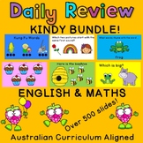 Kindy PreK Preschool Maths & English Daily Review Powerpoi