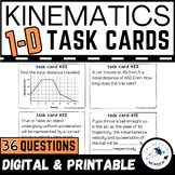 Kinematics 1-D Motion Task Cards