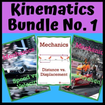 Preview of Kinematics Bundle No. 1: Distance, Displacement, Speed, Velocity & Acceleration
