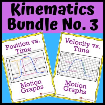Preview of Kinematics Bundle No. 3: Position & Velocity vs Time Graphs