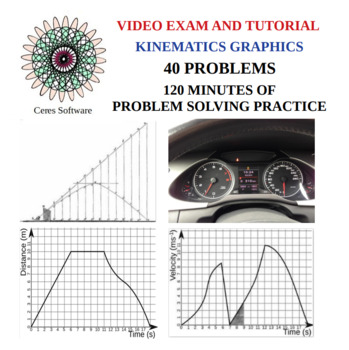Preview of Kinematics Graphics-High School Physics -Problem Solving Video Exam and Tutorial