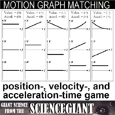 Kinematics Motion Graph Matching Card Game