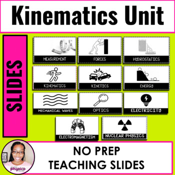 Preview of Kinematics PowerPoint | Editable Teaching Slides