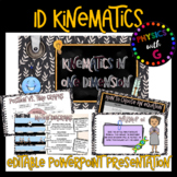 Kinematics in One Dimension Editable Powerpoint Presentati