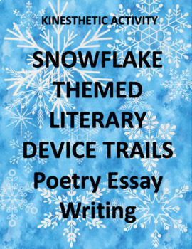 Preview of Winter Poetry Centers - Literacy Device Trails - Poetry Essay Writing - Contest