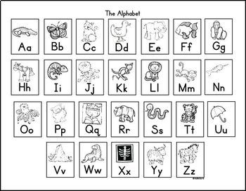 Alphabet Chart for Students FREE! by Katie Byrd | TpT