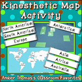 Kinesthetic World Map Activity {Freebie}
