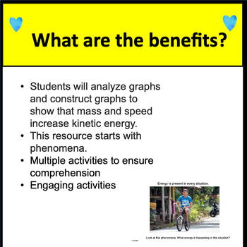 Relationship Between Kinetic Energy, Mass, and Speed - Student Lesson  Outline