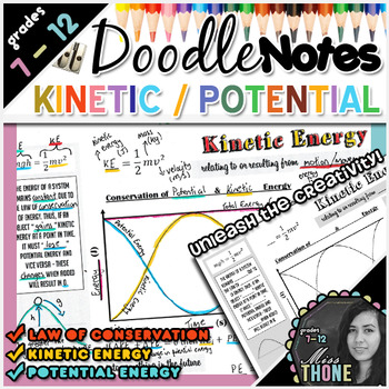 Preview of Kinetic & Potential Energy Doodle Notes