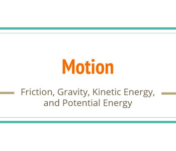 Preview of Kinetic & Potential Energy, Gravity, and Friction Digital INB Presentation