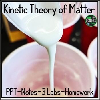 Preview of Kinetic Theory Intro: PPT, Notes, 3 Lab Activities, Application Qs