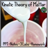 Kinetic Theory Intro: PPT, Notes, 3 Lab Activities, Applic