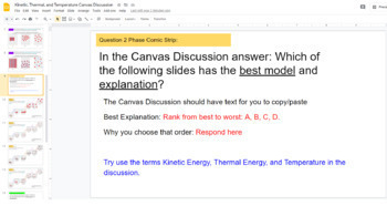 Preview of Kinetic, Thermal, and Temperature Student Discussion