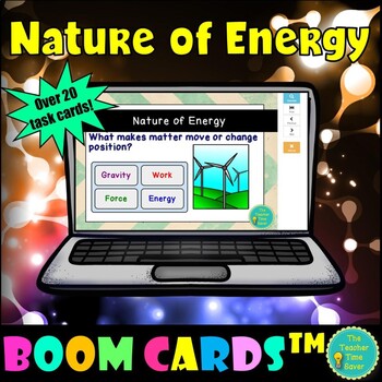 Preview of Kinetic and Potential Boom Cards | Energy Unit Task Cards